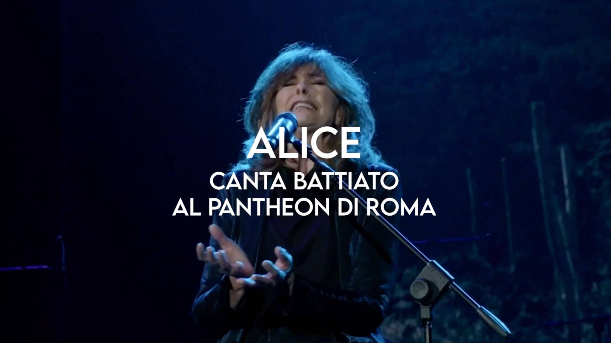 Alice canta Battiato al Pantheon di Roma